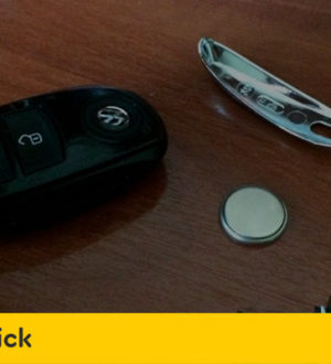 Замена батарейки в ключе зажигания автомобиля Фольксваген Tyaper